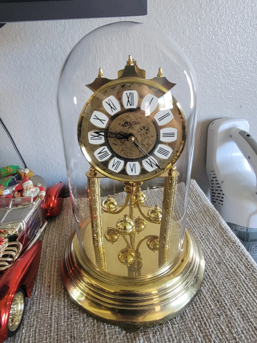 Gold Anniversary Dome Clock Made In German *no Key